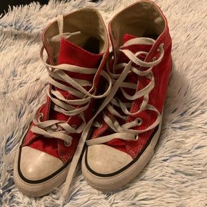 Converse High Top All stars Red Sneakers